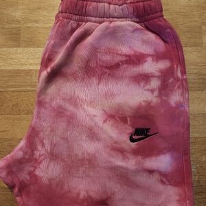 Nike Fushia & Tan joggers Brand New Dyed Size Medium